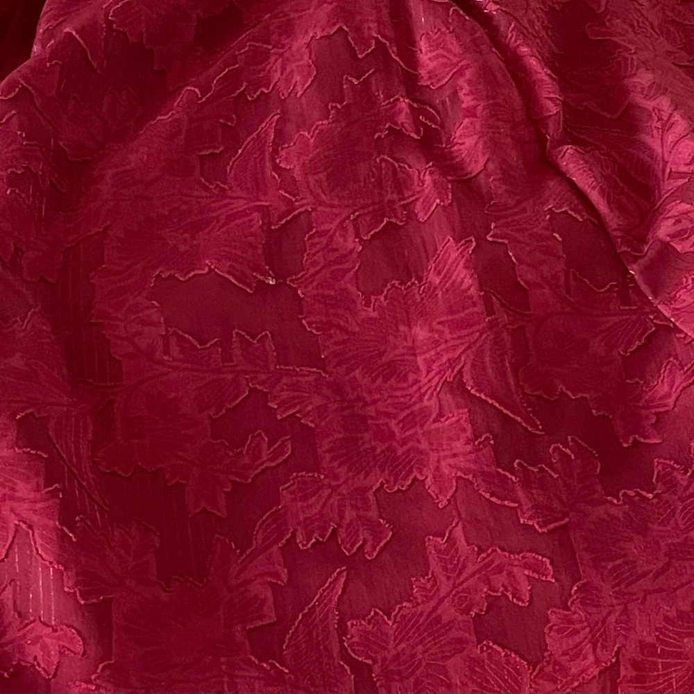 Lost +Wander Celestial Glow Metallic Stripe Cocktail Dress in Maroon Size M EUC - Picture 9 of 11
